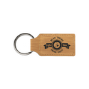 Leatherette Rectangle Keychain
