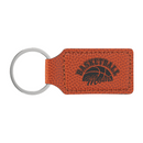 Leatherette Rectangle Keychain